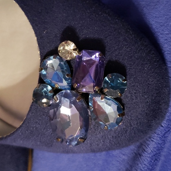 Blue Flats with Rhinestone Detail - Picture 2 of 7